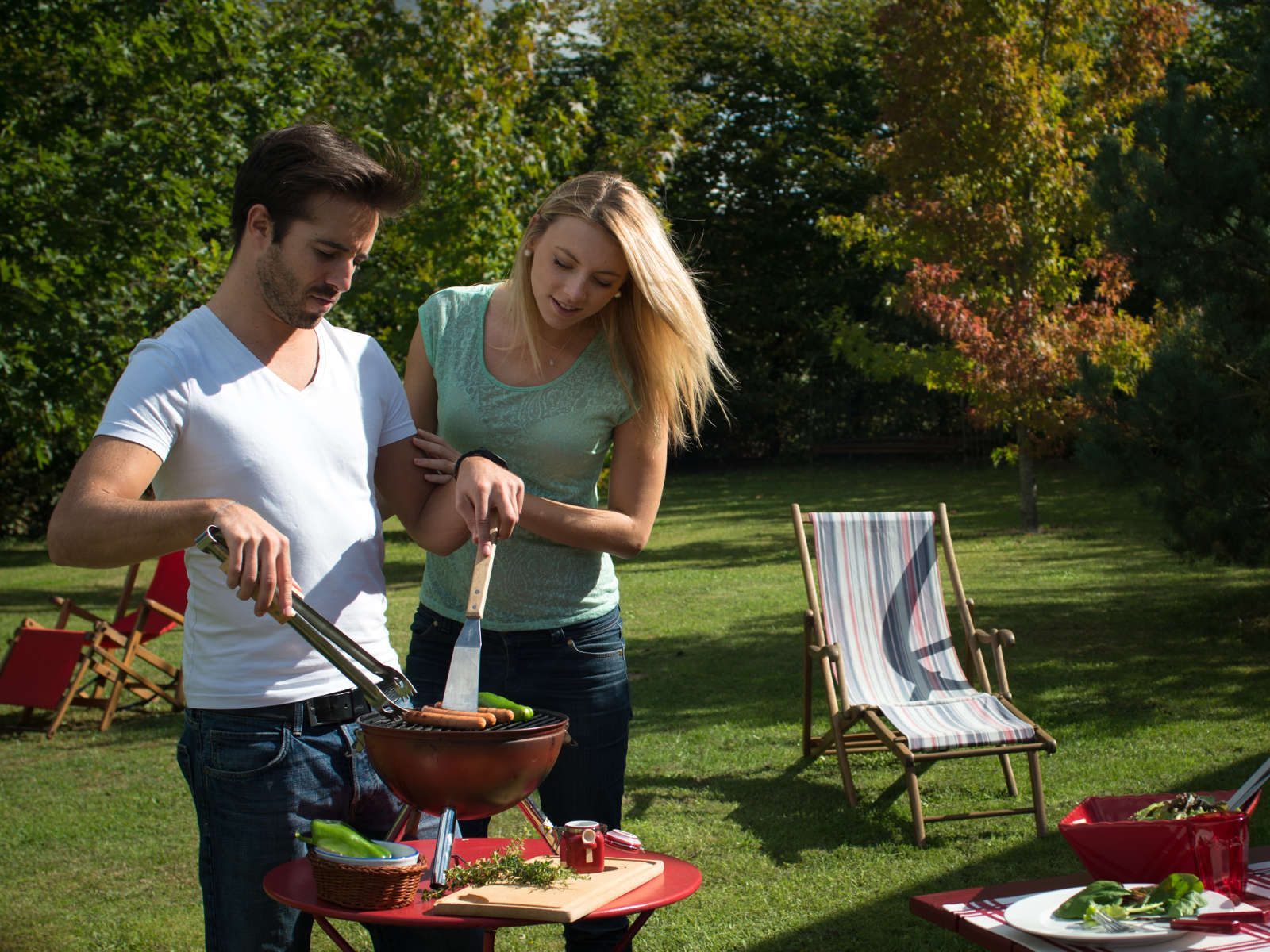 Barbecue au jardin